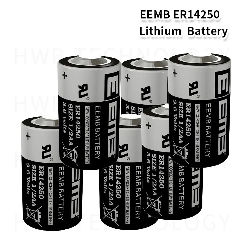 6 упаковок EEMB ER14250 1/2AA 3 V 1200mAH литиевая батарея plc промышленное оборудование и