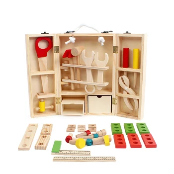 

1PCS children's toolbox play house toy set boy and girl repair nut disassembly Indoor interactive supplies Baby Intelligence Dev