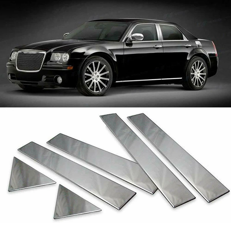 6 шт. хромированная оконная стойка для Chrysler 300 300C 2005 2010|Обивка багажника| |
