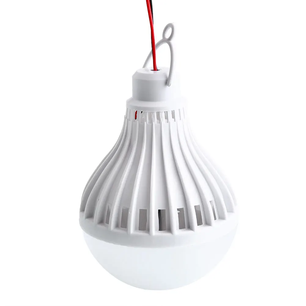 

18W Solar Light Portable W/Clip Camping Light Bulb W/ Wire Clips Clamp LED 12V Bulbs Lighting &Amp; Ceiling Fans Outdoor