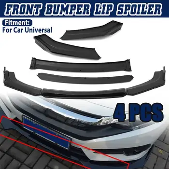 

Durable 4Pcs Adjustable Universal Car Front Bumper Splitter Lip Body Kit Spoiler Diffuser Lip For BMW For Benz For Audi For VW
