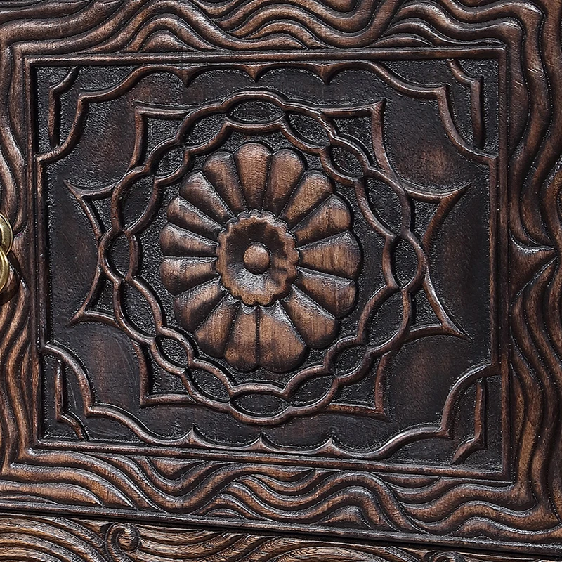 Thai Solid Wood Cabinet with Drawer Screen Cabinet Southeast Asian Style Chinese Furniture Entrance