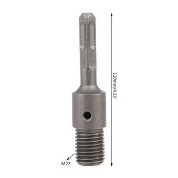 

Diamond Core Bit Connector For Electric Hammer M22 110mm Square/Round Rod Tool