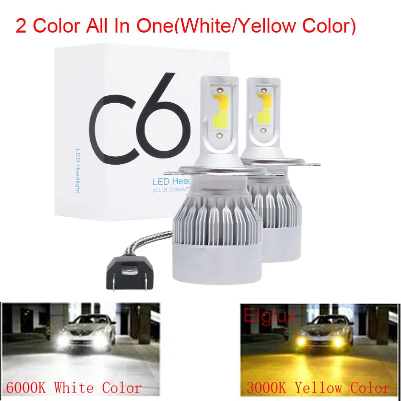 2PCS 8000K 6000K H7 LED Car Headlight H4 Bulb H1 H11 H3 H8 H9 9005 HB3 9006 HB4 H27 9007 80W 12000LM Turbo Auto Lamps Fog Lights |
