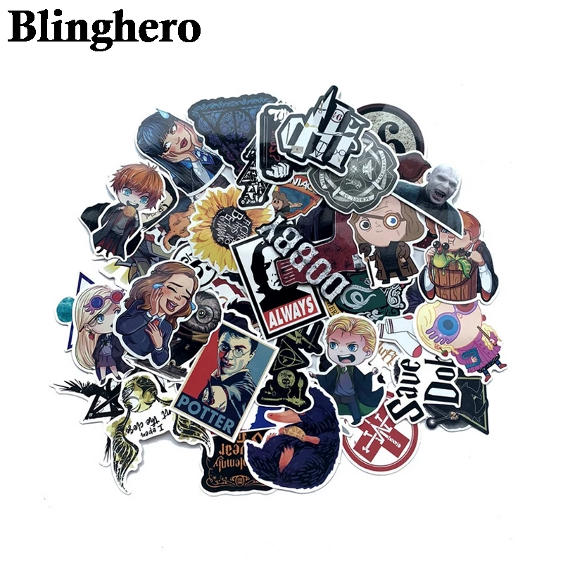 

CA976 53pcs/set Cartoon Anime Wizard Student Sticker Waterproof Suitcase DIY Laptop Guitar Skateboard Toy Lovely Sticker