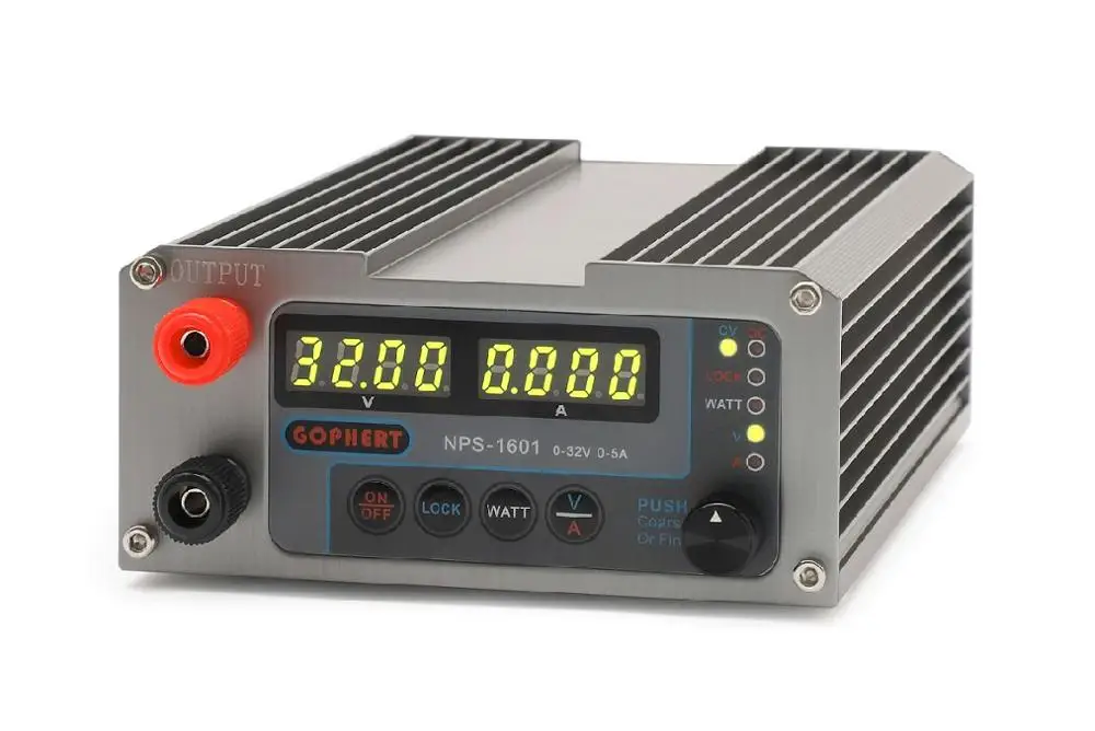 

Gophert NEW NPS-1601 32V 30V 5A CPS-3205 3205II Upgraded Version Mini Adjustable Digital DC Power Supply OVP/OCP/OTP WATT 0.001A