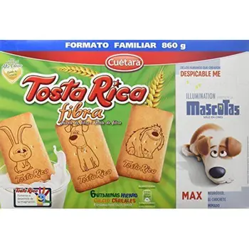 

Tosta Rica Fibra Caja De Galletas - Paquete - Total: 860 gr - [Pack de 3]