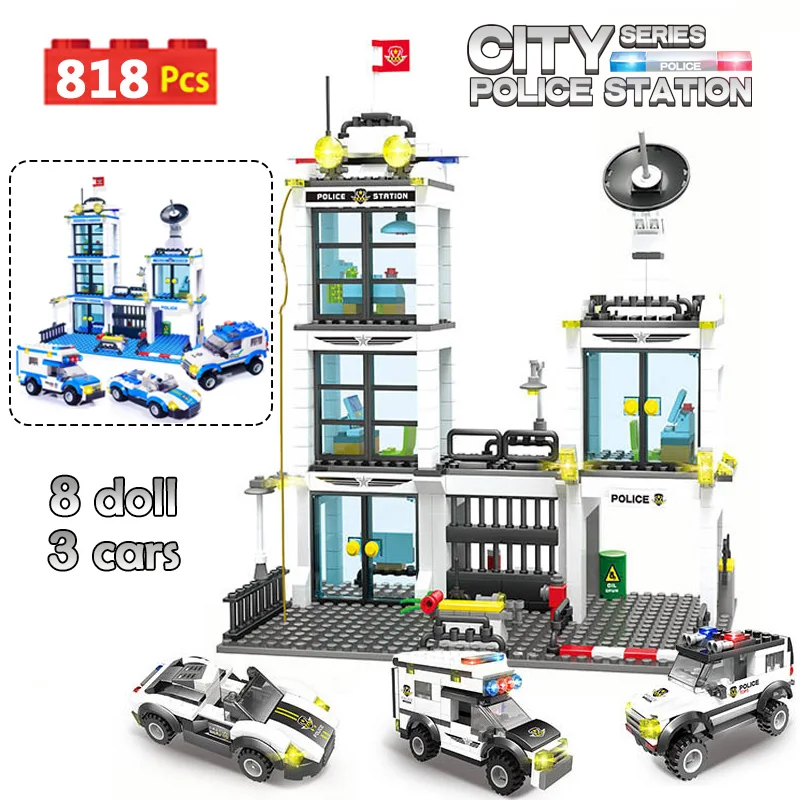 Bloques de construcción SWAT militar estación de policía de la ciudad Coche Compatible Con Lego Nuevo