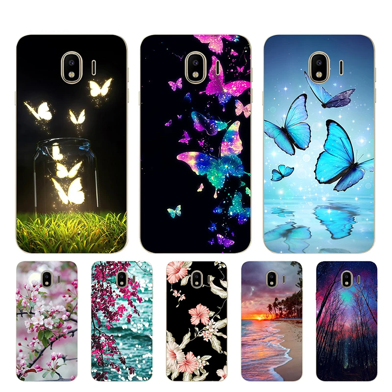 

Silicone Phone Case FOR Samsung J4 2018 Cases Cover J400F EU Back Soft TPU FOR Funda Samsung Galaxy J4 Plus 2018 Case J4+ J415F