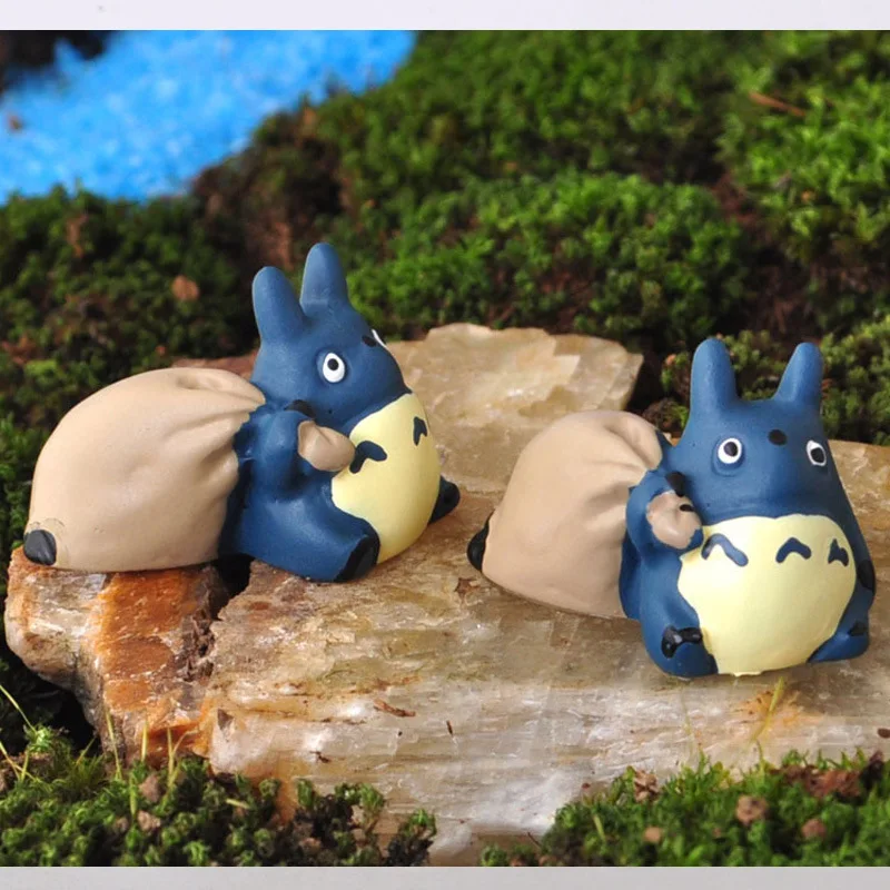 Anime Movie Totoro Mononoke Action Figures Toys Fairy Garden Miniature Decor Figurines Statues Ornaments | Дом и сад