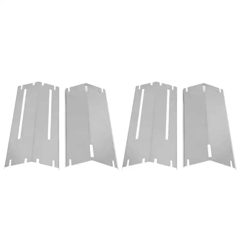 4pcs Heat Tents Gas Grill Heat Plate Adjustable Burner Shield Cover