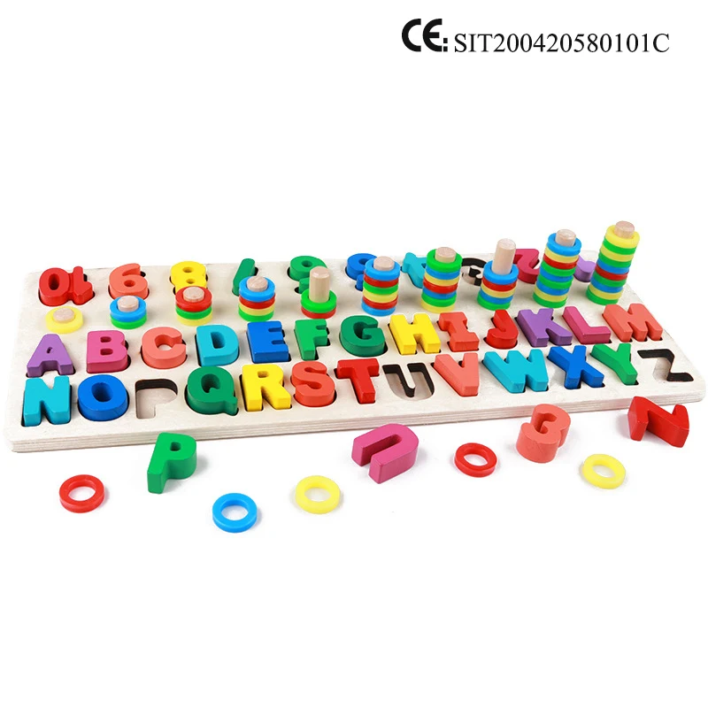 Children's Toys Kids Digital letter Color Cognition Puzzle Baby Early Learning Building Blocks Montessori toys educational toys,board games,building blocks toys,learning puzzle toys,teaching aids toys
