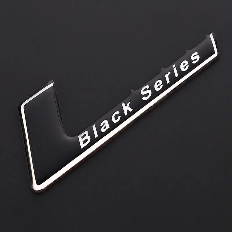 2 x Auto-Aufkleber Metall-Messer-Emblem für schwarze AMG