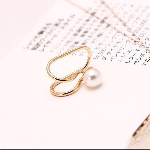 5Pcs/Set Ear Cuff Gold Leaves Non-Piercing Ear Clips Fake Cartilage Earring Jewelry For Women Men