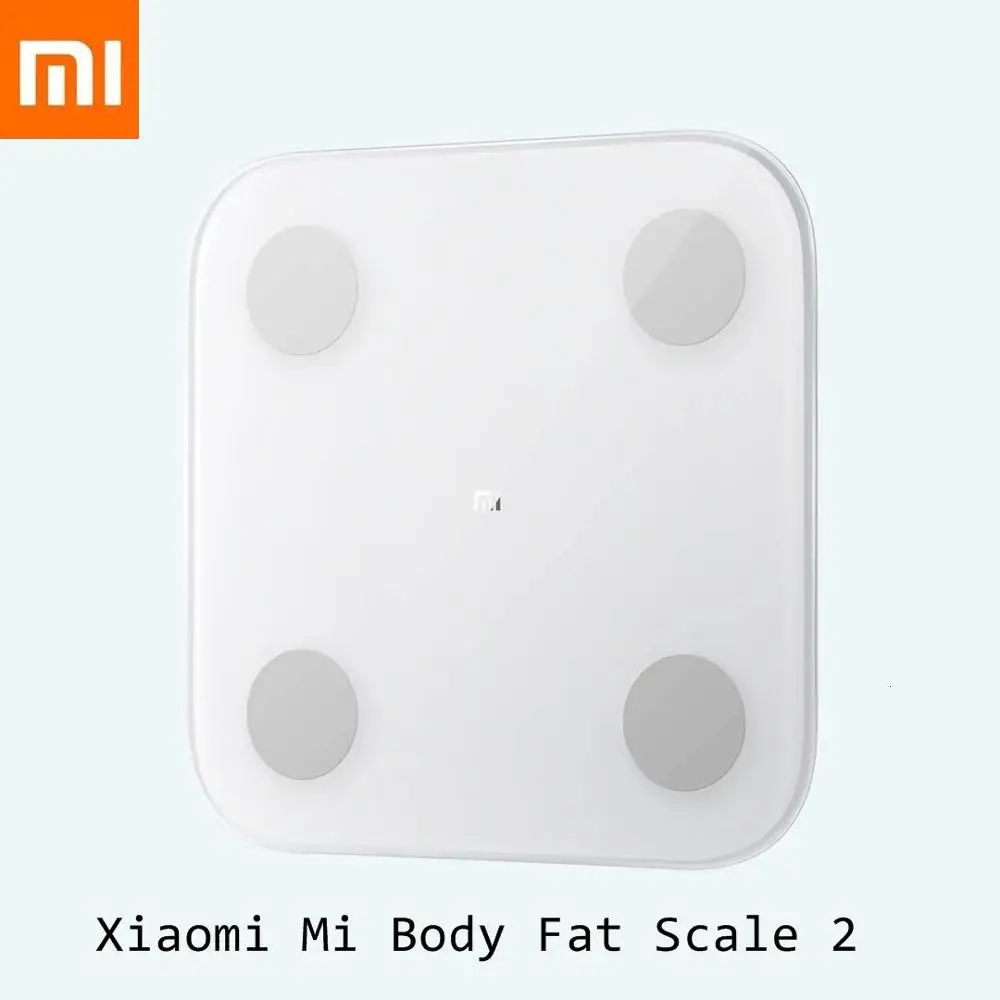 Xiaomi mi весы для жира тела 2 белые универсальные Xio mi умный дом ванная комната весы для жира потеря веса датчик веса цифровые весы