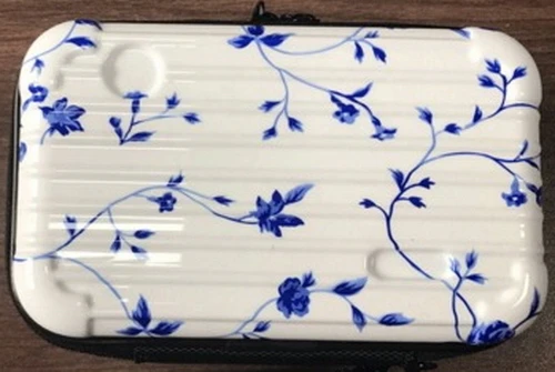 flower blue white 17 цветов складная сумка для велосипеда Смешанная Передняя сумка мини коробка для хранения для Brompton Аксессуары для велосипеда - Цвет: flower blue white