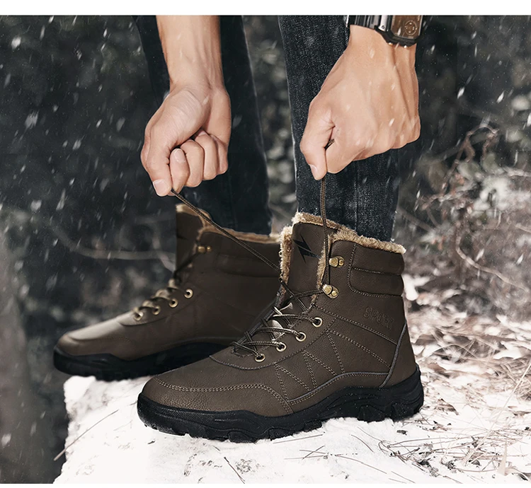 Зимняя водонепроницаемая походная обувь; мужские тактические армейские сапоги; обувь для походов и альпинизма; нескользящие кроссовки; мужские зимние сапоги