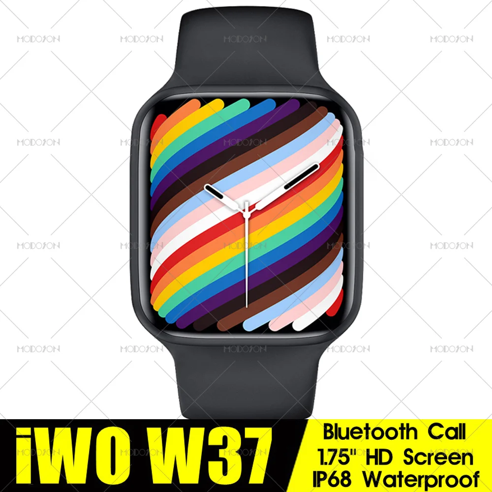 Смарт-часы iwo W37 Series 7 1 75 дюйма Bluetooth пульсометр ЭКГ | Электроника