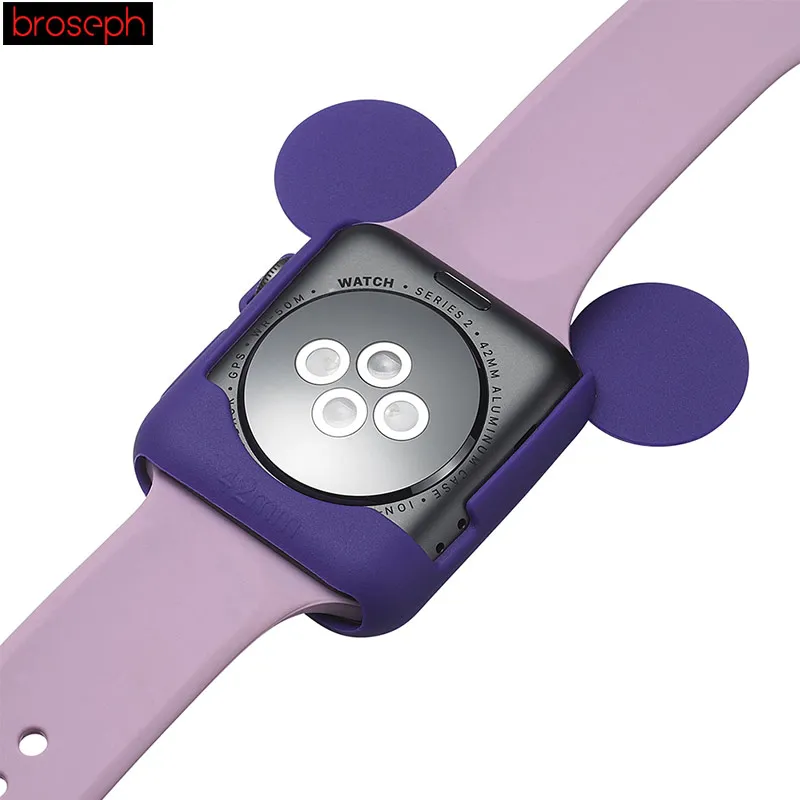 Защитный чехол для Apple Watch Series 3 2 1 38 мм 42 мм силиконовый защитный чехол для iWatch 3 Band 42 мм 38 мм Чехлы для часов