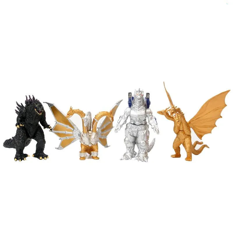 4 шт./компл. игрушка динозавр Godzilla Ghidorah экшн-фигурка аниме модель Украшение