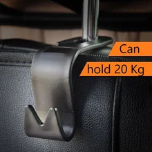 

Simple Car Back Seat Hooks Car Interior Parts Bag Pouch Storage Hanger Headrest Mount Hanging Holder Duarable Bearing 20kg