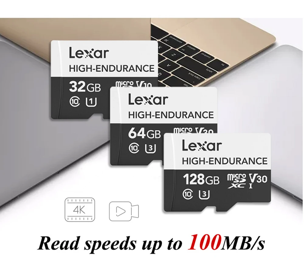 Lexar, высокопрочная Micro sd карта, 128 ГБ, высокая емкость, 32 ГБ, 64 ГБ, карта памяти, tf карта для телефона huawei