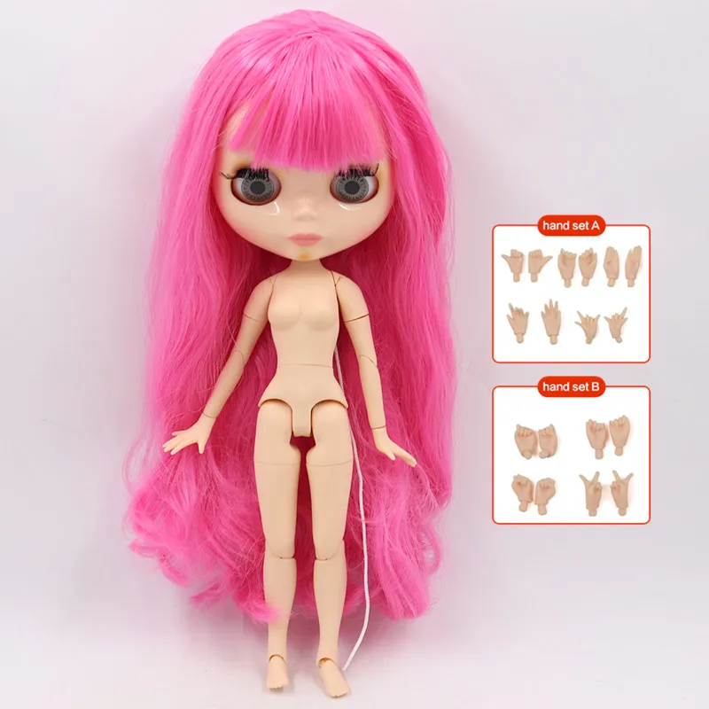 ICY Blyth кукла Обнаженная 1/6 шарнир тело 30 см игрушки BJD натуральный блестящий лицо с дополнительными руками AB DIY модные куклы подарок для девочки - Цвет: doll hand AB