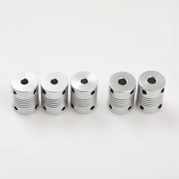 

5pc/lot 5 6 6.35 8 10mm D19*L25 Aluminium CNC Stepper Motor Flexible Shaft Coupling Coupler Encoders Engraving Machine