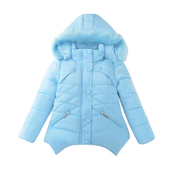 

Girls Solid Hoodie Coat Baby Outdoor Warm Clothing Thick Coats Windproof Children's Winter Jackets Kid Cartoon Winter Outerwear