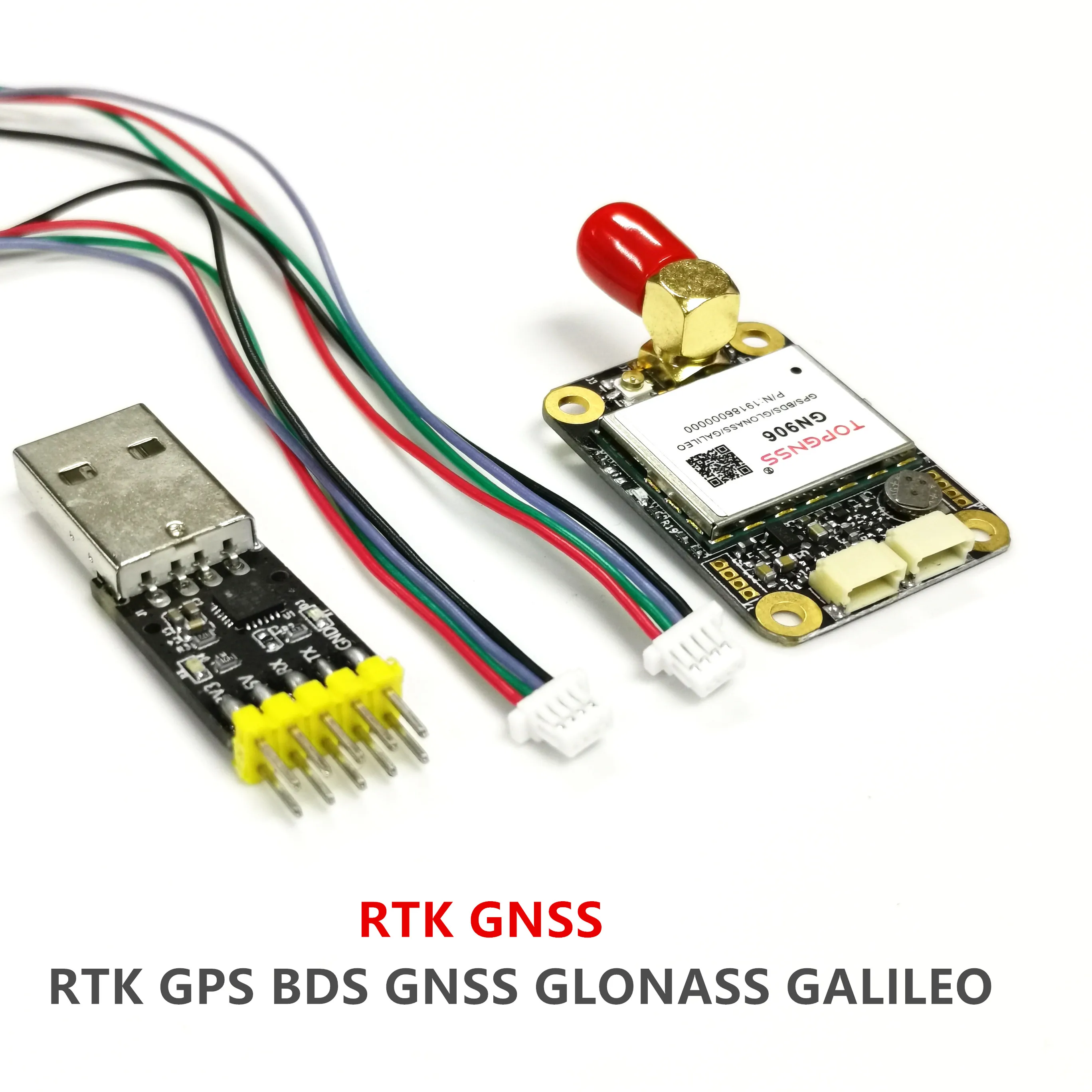 RTK GPS GNSS เสาอากาศ 5V UART TTL GPS GLONASS BEIDOU ความแม่นยำสูง