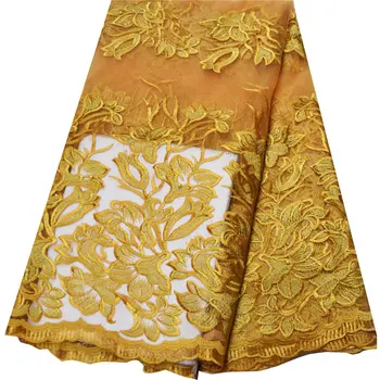 

African Lace Fabric 2020High Quality Cheap Sale Nigerian French Mesh Lace Fabric Embroiderey For Wedding Material N2817
