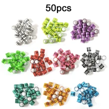 Новинка 2021, 50 шт., разноцветные повязки для голубей, кольцо для птиц и ног, кольца для обучения видам животных Новинка 2021, 50 шт., разноцветные повязки для голубей, кольцо для птиц и ног, кольца для обучения видам животных