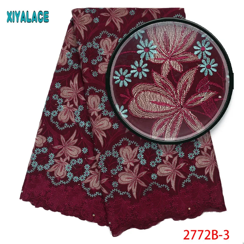 Swiss Voile Lace In Switzerland Cotton Lace High Quality Embroidery African Dry Lace Fabric For Nigeria Man Lace Fabric QF2772B