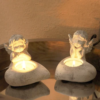 

New 1 Pair Candle Holder Christmas Candlestick Holders Home Decoration Tealight Candlestick Holder Ornament Wedding Decoration