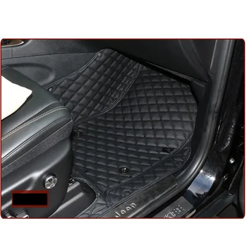 

leather car floor mats for jeep grand cherokee wj 1999 2000 2001 2002 2003 2004 accessories styling cover auto carpet