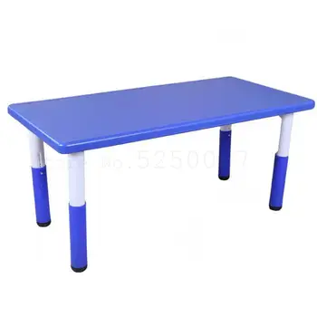 

New Kindergarten Tables And Chairs With Thick Plastic Children's Luxurious Elevator Desks Students Learning Table Rectangular Ta