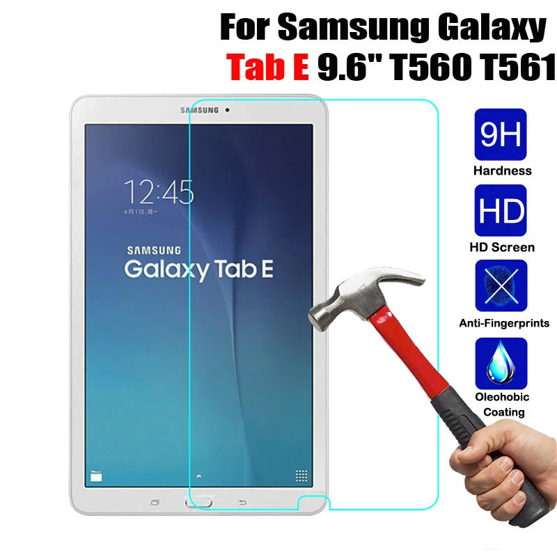 Закаленное стекло премиум класса Защитное для Samsung Galaxy Tab E 9 6 дюймов SM-T560 SM-T561