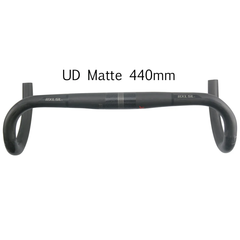 Matte 440mm Руль для шоссейного велосипеда RXL SL велосипедный руль 31,8 Черный UD/труба из углеродистого волокна 3K Матовая падения руль 400/420/440 мм шоссейный углеродный руль - Цвет: Matte 440mm