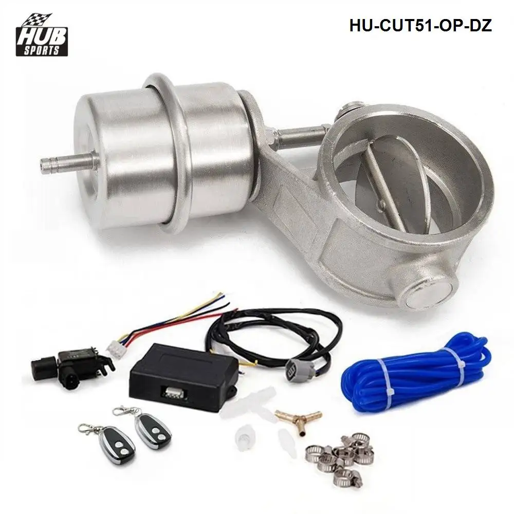 2'' 51mm Open Vacuum Exhaust Cutout Valve with Wireless Remote