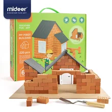 Дети DIY моделирование строительный дом Resuable кирпичная плитка 3D стереоскопическая ручная модель пазл, игрушки для детей Подарки