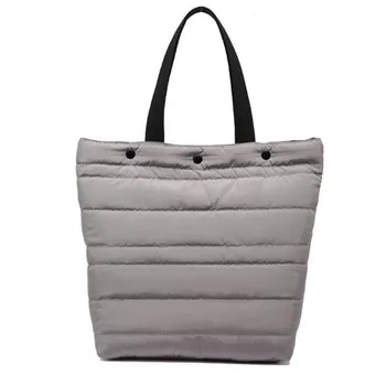 

2019 new women's bag Korean version of the fashion down space cotton waterproof bag shoulder bagsac sac a main computerb Bag
