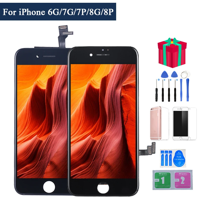 

Original AAA+ LCD Display For iPhone 6 7 8 8Plus Replacement Display Touch Screen Digitizer Assembly For iPhone8 Plus 7 Plus