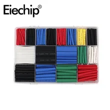 Kit de tubo termo retrátil de 670 peças, encolhimento variado de poliolefina, cobertura de isolamento, fio elétrico termo retrátil, cabo 2:1