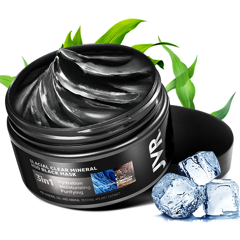 Face Mask Icy Mineral Mud Clay Oil Control Deep Cleansing Blackhead Remover Cleanser Shrinks Pores Nourishing Acne Treatment|Средства для