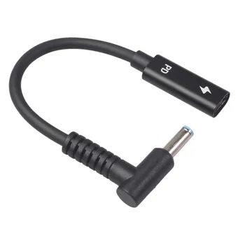 

Charging Cable For Laptop Charger Type-C Female To Hp4506 Male Chip Power Adapter Cable USB C-Type Pd New