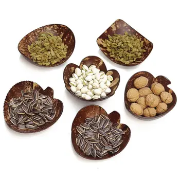 

New Natural Coconut Shell Bowl Storage Bowl Coconut Bowl Handmade Vegetarian Pure Natural Party Decoration Tableware
