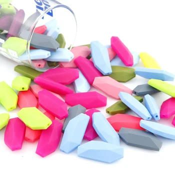 

Infant Baby Teether Teething Handmaking DIY Pendant Willow leaves Shape For BPA Food Grade Silicone Beads For Chewable Toys
