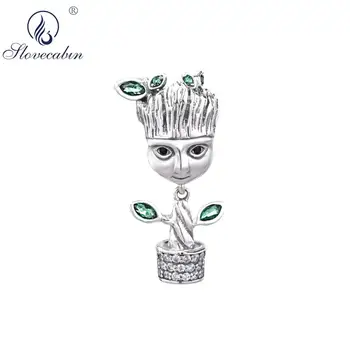 

Slovecabin 925 Sterling Silver New I Am Tree Beads Charms For Bracelet Jewelry Making DIY Original Women Animal Accessoris