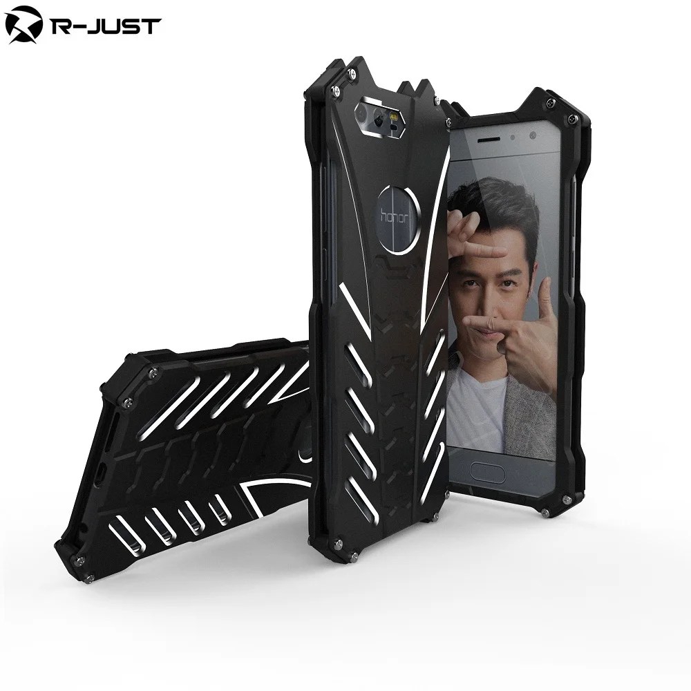 Batman Armor Rugged Shockproof Kickstand Hard Metal Aluminum Case For Huawei Nova 2 Plus Honor 9 Enjoy 8 7 Cover Phone |