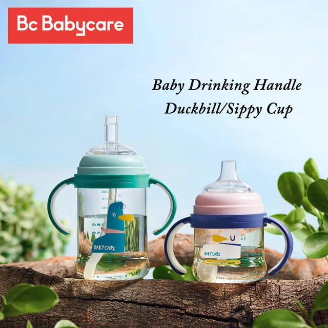 bc babycare Straw Sippy Cup for Baby, No Spill Sippy Cup with